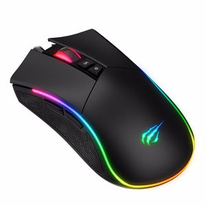 Havit MS1001S - optiskā labročiem spēļu pele, USB A tips, melna-pelēka