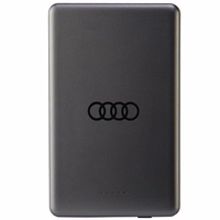 Portatīvais lādētājs Audi Big Logo Magnētiskais indukcijas 15W 5000mAh - pelēka