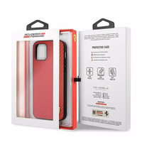 Ferrari FESAXHCP12LRE iPhone 12 Pro Max 6.7" sarkans/sarkans cietais viedtālruņa apvalks On Track Carbon Stripe