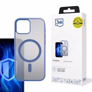 3mk Frosty Magnētiskais zils viedtālruņa apvalks Apple iPhone 15 Plus - zils