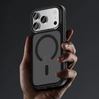 Benks Magnetic Mist maciņš ar metāla rāmi (K069) iPhone 17 Pro melns (Camera Control poga)