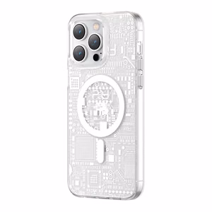 Kingxbar PQY Geek Series magnētiskais viedtālruņa apvalks iPhone 14 Plus MagSafe sudraba