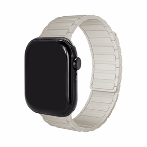 Mobilize silikona pulksteņa siksniņa - magnētiska - Apple 38/40/41mm - Starlight