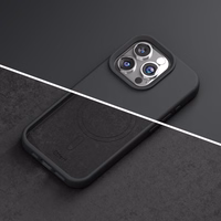 Etteri Silikona mag futrālis iPhone 12 / 12 Pro 6,1" melns