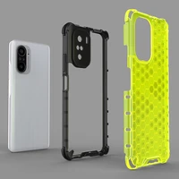 Honeycomb apvalks bruņu apvalks ar TPU buferi Xiaomi Redmi K40 Pro+ / K40 Pro / K40 / Poco F3 zaļš