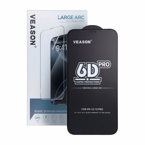 Melnu 6D Pro Veason stiklu komplekts SET10in1 iPhone 17 Pro / 18 Pro