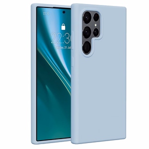 Etteri silikona viedtālruņa apvalks Samsung Galaxy S24 Ultra gaiši zils