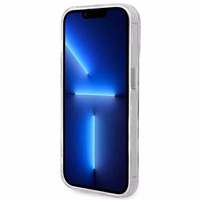 Guess GUHMP14XHTRMS iPhone 14 Pro Max 6.7" sudrabains/sudrabains cietais apvalks Metāla kontūra Magnētiskais