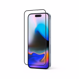 Crong Anti-Bacterial 3D Armor Glass 9H pa visu virsmu līmējams rūdīta stikla ekrāna aizsargs iPhone 16 Pro Max ar uzstādīšanas rāmi