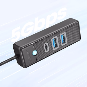 Orico PWC2U-U3 3-port USB hub 2x USB-A 3.0 1x USB-C 3.0 0.5 m - black