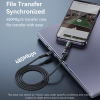 Yesido adapteris OTG GS24 - Type C (tēviņš) uz Type C (mātīte) - ar LCD displeju melns