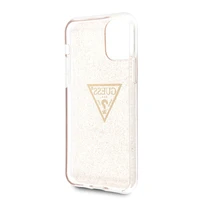 Guess GUHCN58SGTLGO iPhone 11 Pro zelta/ciets apvalks Glitter Triangle