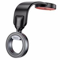 HOCO magnētiskais automašīnas turētājs centrālajai konsolei saderīgs ar MagSafe H71 melns metālisks pelēks