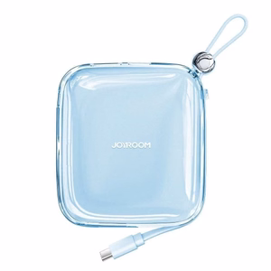 Portatīvais lādētājs Joyroom JR-L005 zils 10000mAh 12W (PD / QC3.0) + integrēts Lightning kabelis