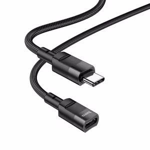 Adapter Hoco (U107) from USB-C to USB-C (OTG) 3A 1.2m black
