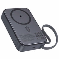 Ārējā baterija Power Bank Hoco Q44A 45W Magnetic 20000mAh melna