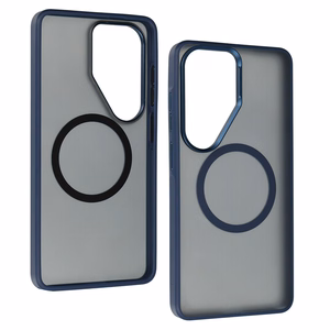 Liavec Soft Maciņš Metal Frame for Samsung Galaxy S26 Ultra zils