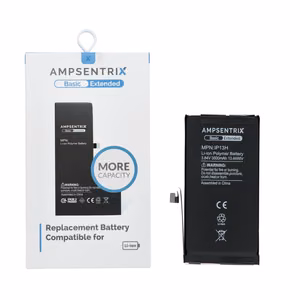 AmpSentrix Basic baterija iPhone 13 (lielas ietilpības 3500 mAh)