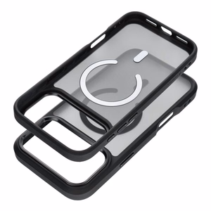 Aizsargvāciņš ierīcei iPhone 18 Pro Max / 17 Pro Max: Forcell F-Protect Smoke Hybrid Premium, saderīgs ar MagSafe, krāsa – melna