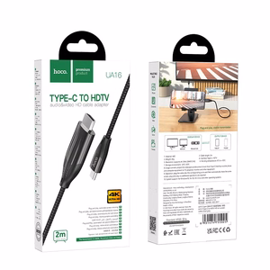 Kabeļa Hoco UA16 Type-C savienojums ar HDMI 2.0m, pelēks