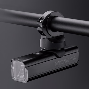 Rockbros 24610002001 priekšējais velosipēda lukturis 1000 lm + USB-C - USB-A kabelis - melns
