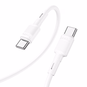 Kabelis USB C uz USB C Hoco 3A 60W 1 m X83 balts