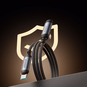 Joyroom S-A56 EnjoyX sērijas 90° USB-C - Lightning kabelis 30W 1.2m - melns