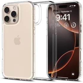 Spigen Ultra Hybrid viedtālruņa apvalks iPhone 16 Pro - caurspīdīgs
