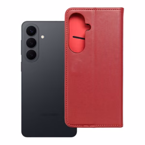 SMART PRO Book ādas futrālis priekš SAMSUNG S26 Plus bordo krāsā