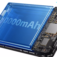 Dudao K29 10000mAh PD 20W Magnētiskā portatīvais lādētājs ar metāla apvalku, statīvu un iebūvētiem USB-C/Lightning kabeļiem - sudraba