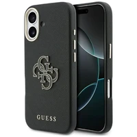 GUESS korpuss priekš IPHONE 17 GUHCP17S5PS4RGGK (PU FW Resin Logo) melns
