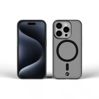 Viedtālruņa apvalks FORCELL F-PROTECT Levels ar divslāņu 4D tehnoloģiju, militārā triecientesta sertifikātu, saderīgs ar MagSafe, paredzēts IPHONE 16 PLUS dūmakains melns