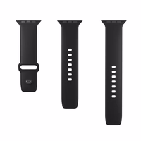 Puro Icon silikona siksniņa Apple Watch 38/40/41 mm - melns (2 gab.)