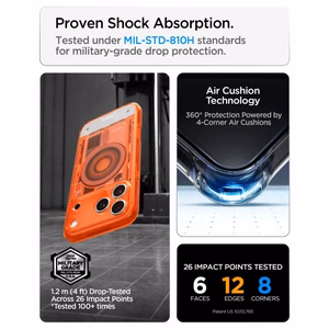 Spigen Ultra Hybrid MagSafe maciņš iPhone 18 Pro Max / 17 Pro Max, oranžs