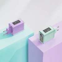 Acefast GaN 65W lādētājs ar 3 pieslēgvietām (1xUSB, 2xUSB C) - pelēks (A45)