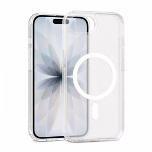 Crong Hybrid Matte Magnetic MagSafe vāciņš ierīcei iPhone 17e / 16e, balts