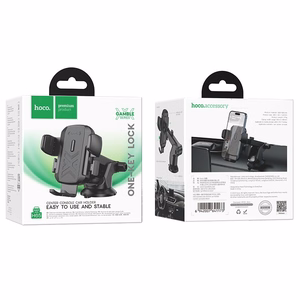 Automobiļa tālruņa turētājs Hoco H65 (instrumentu panelis), melns