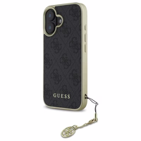 Guess 4G Charms Kolekcijas viedtālruņa apvalks iPhone 16 - melns
