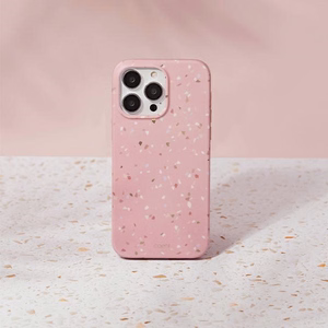 Uniq Coehl Terrazzo viedtālruņa apvalks iPhone 14 Pro Max - rozā