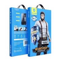 5D Mr. Monkey stikls - Samsung Galaxy S24 Ultra melns (Strong Privacy)