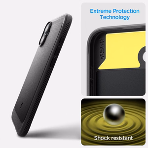 Spigen Rugged Armor Magnētiskais apvalks iPhone 16 - melns