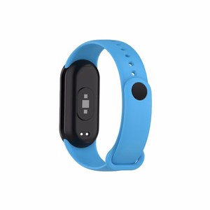 SILIKONA SIKSNIŅA MI BAND 8/M8 (11). ZILA