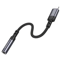 Borofone adapteris BV24 Graceful - Lightning uz jack 3,5 mm - pelēks