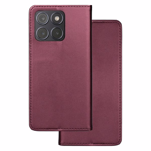 Smart Magnetic maciņš priekš Motorola Edge 70 Fusion bordo