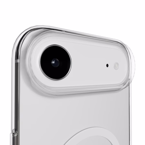 Puro Lite Mag TPU+PC magnētiskais viedtālruņa apvalks iPhone 17 Air - caurspīdīgs ar baltu gredzenu