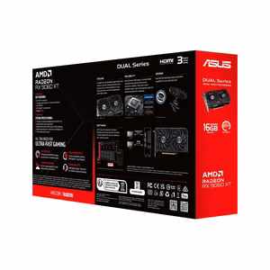 ASUS Dual -RX9060XT-16G AMD Radeon RX 9060 XT 16 GB GDDR6 Videokarte