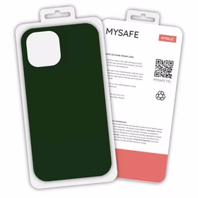 MYSAFE silikona Maciņš IPHONE 13 PRO MAX DARK zaļš BOX