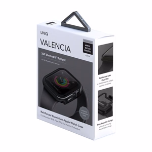 Uniq Valencia viedtālruņa apvalks Apple Watch 4 / 5 / 6 / SE 40mm - pelēks