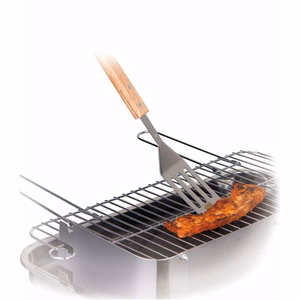 BBQ nerūsējošā tērauda grila lāpstiņa ar ozolkoka rokturi, 41 cm