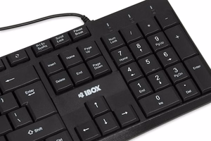 iBOX Eris USB tastatūra, Melns
